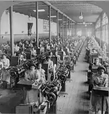 Image 38Making cigarettes in the El Buen Tono factory, Mexico City (from History of Mexico)
