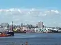 Aberdeen Harbour, at the estuary of the River Dee.