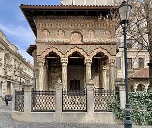 Brâncovenesc - Stavropoleos Monastery Church, Bucharest, Romania, unknown architect, 1724