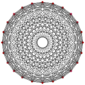 2{3}2{3}2{3}2{3}2{4}4, , with 24 vertices, 240 edges, 1280 faces, 3840 cells, 6144 4-faces, and 4096 5-faces