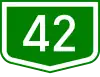 Main road 42 shield