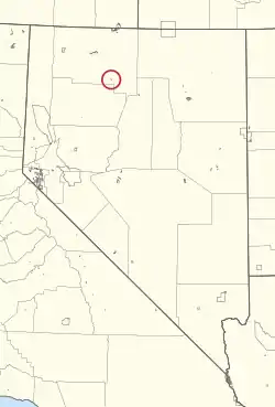 Location of the Winnemucca Indian Colony in Nevada