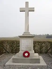 Memorial at Vermelles, starting point for the division's attack on 13 October 1915