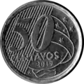 50 centavos coin with mint mark