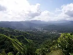 View of Utuado Pueblo from Caguana