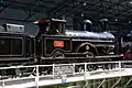 LNWR locomotive 790 Hardwicke on the National Railway Museum turntable in York, UK.