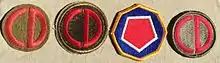 SSI for the 85th Infantry Division.  WW I, WWII, 1970-1986, and present