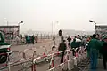 Newly created crossing between East and West Berlin at Potsdamer Platz in November 1989.