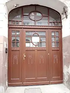 Art Nouveau style door