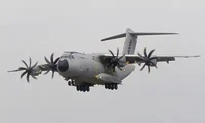 Large military transport plane