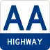 AA Highway marker