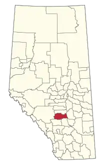 Location within Alberta