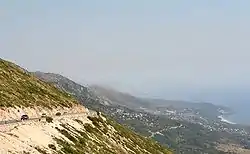 The region of Himarë seen from the Ceraunian Mountains