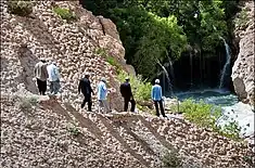 Ab Malakh waterfalls in Spring 2014