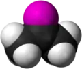 A 3D rendered polygon object consisting of one pink sphere joined to several smaller white spheres by a black membrane