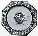 Silver Achilles plate from Augusta Raurica