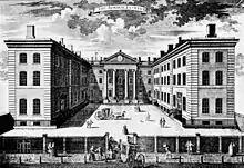 The Old Admiralty (Ripley Building) in 1760, before the addition of the Adam screen