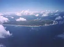 Aerial view of Nauru