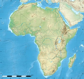 Location of Lake Bosumtwi in Ghana.