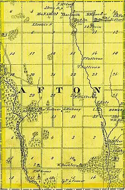 Map of Afton Township