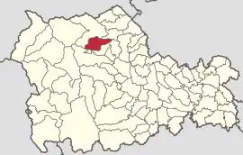 Location in Neamț County