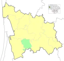 Location of Agluonėnai Eldership