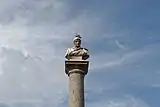 Sculpture at the top of the Fontaine Bellegarde in Aix-en-Provence