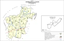 Map of Habbupur (#252478) in Akorhi Gola block