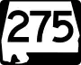 State Route 275 marker