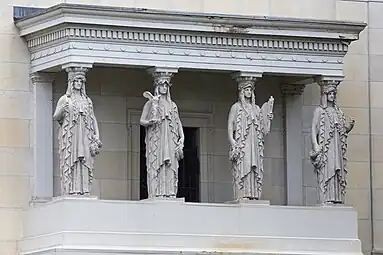 Augustus St. Gaudens "porch of the maidens" on theAlbright Art Gallery