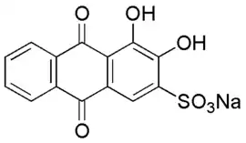 Chemical structure of Alizarin Red S