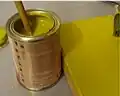 Paint can with double friction cover (plug)