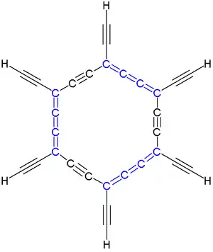 Total carbo-mer of benzene