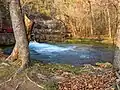 Alley Spring in the autumn, facing the mill