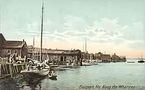 View of the waterfront in 1908