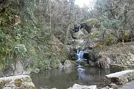 An alpine mountain stream that merges with Eastern Nayar, near Sundargaon, Thalisain