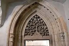 Main portal of the Old New Synagogue, Prague (c. 1270)