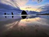 Dusk at Cannon Beach