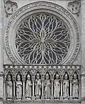 Flamboyant rose window, Amiens Cathedral west front