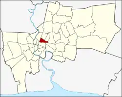 Khet location in Bangkok