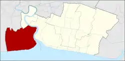 District location in Samut Prakan province