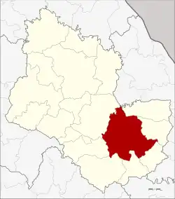 District location in Sakon Nakhon province