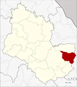 District location in Sakon Nakhon province