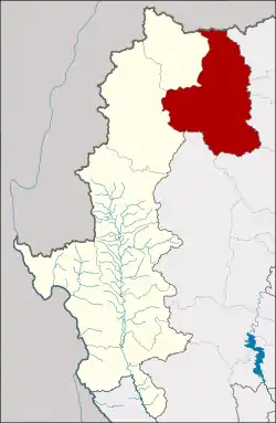 District location in Mae Hong Son province