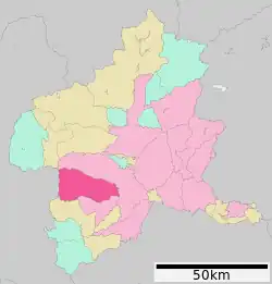 Location of Annaka in Gunma Prefecture