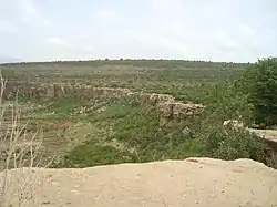 The limestone landscape of Debre Nazret