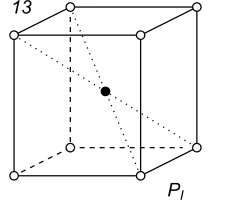 Black-white (antisymmetric) 3D Bravais Lattice number 13 (Orthorhombic system)