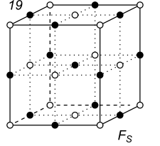 Black-white (antisymmetric) 3D Bravais Lattice number 19 (Orthorhombic system)