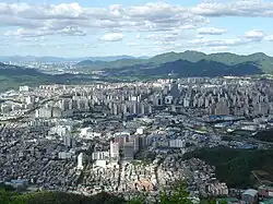 Anyang city from Suri mountain.