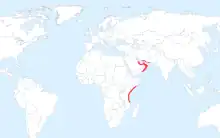 Omani Empire and its oversea possessions around the Indian Ocean